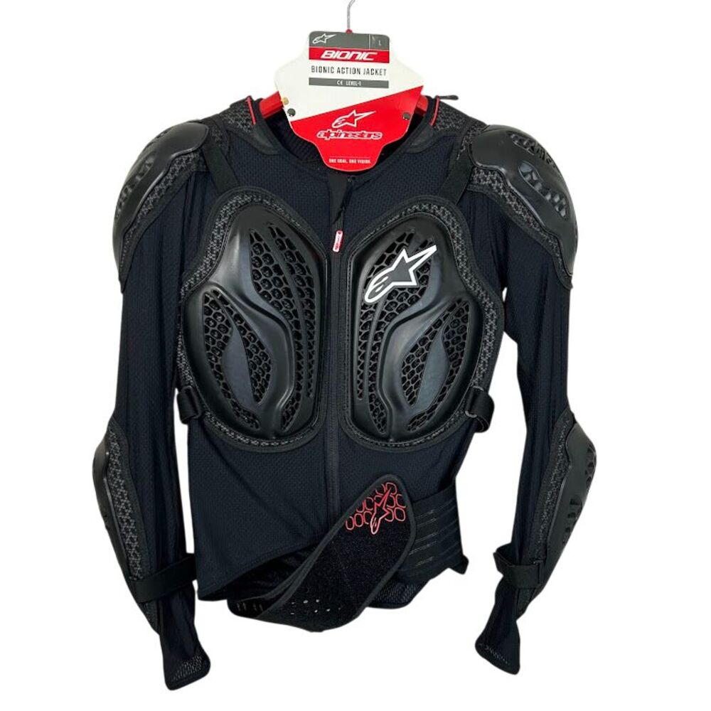 NEW Alpinestars Bionic Action Protection Jacket Men's L Black CE Level-1 (UT)